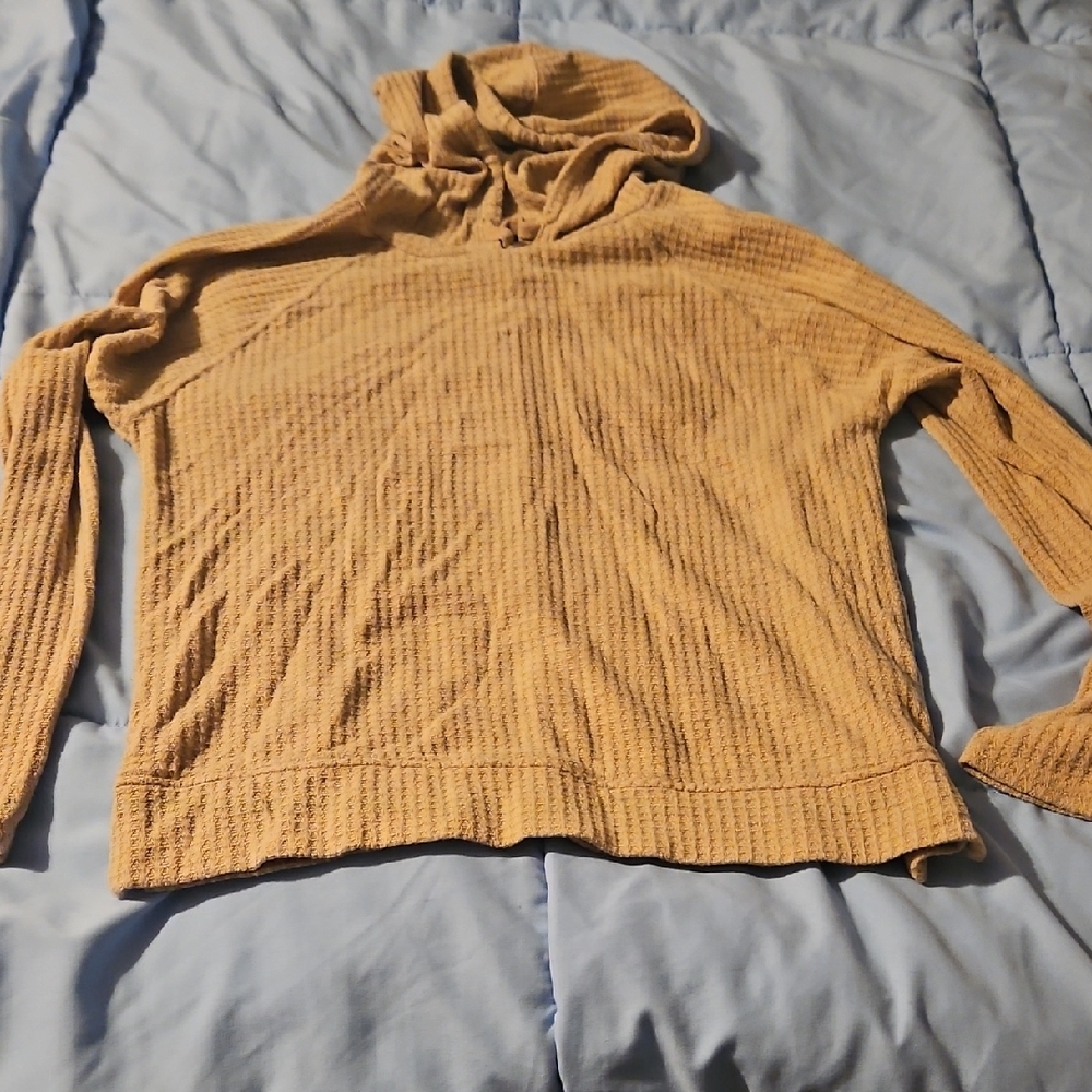 Women's Tan lightweight long sleeve tee